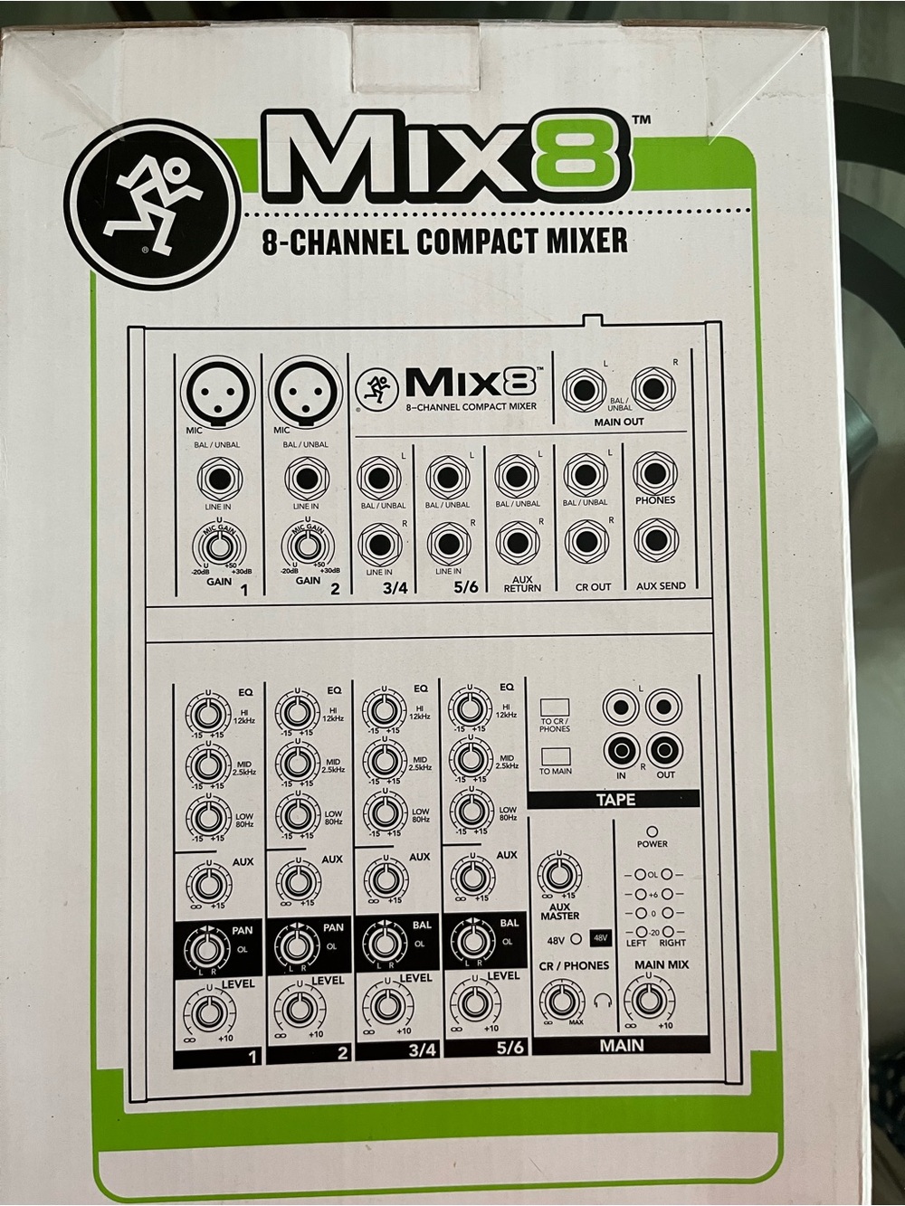 Mix8 Compact 8-Channel Compact Mixer - Picture 2 of 2